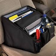 Portable office organizer for the car