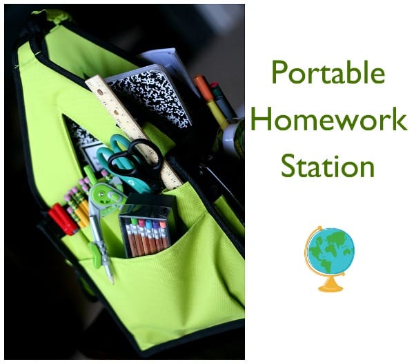 have supplies on hand that can be taken with you so your child can complete their homework on the move.