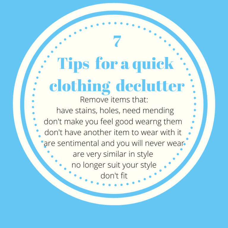 Quick Declutter Challenge Week 6 Clothing Mind Over Clutter