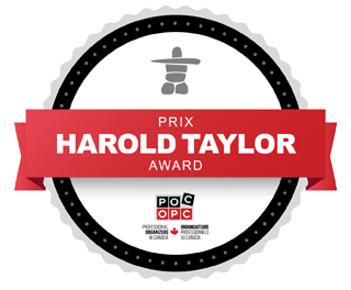 Harold Taylor Award / Prix POC / OPC Professional Organizers in Canada | Organisateurs Professional du Canada